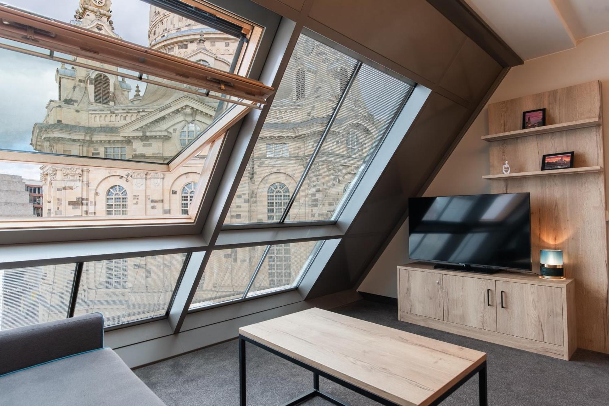 Familienapartment Mit Panoramablick Zur Frauenkirche Drážďany Exteriér fotografie